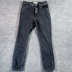 Abercrombie & Fitch The Skinny High Rise Jeans Womens Black Fit 28x28 2R Stretch